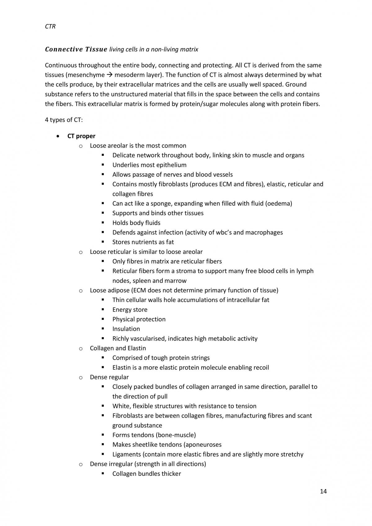 Cells Tissues and Regulations Notes - Page 14