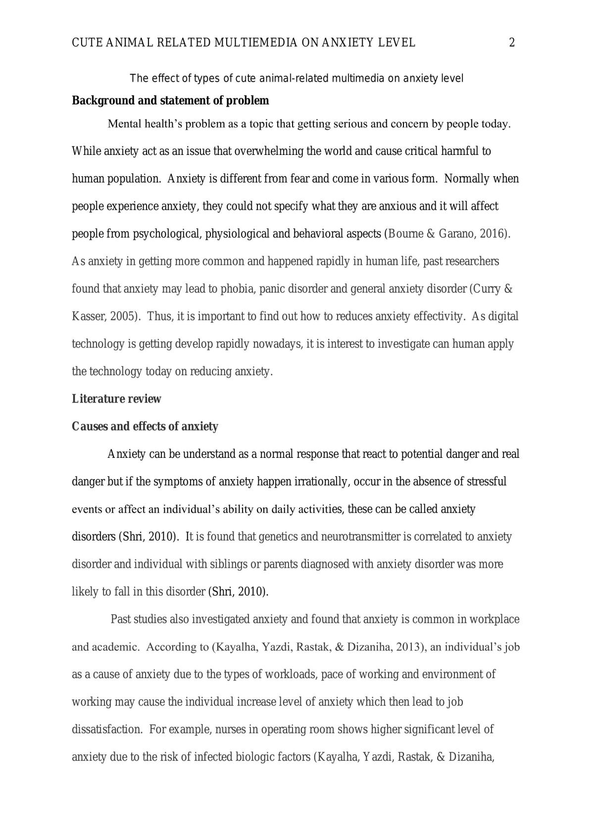 The effect of types of cute animal-related multimedia on anxiety level - Page 2