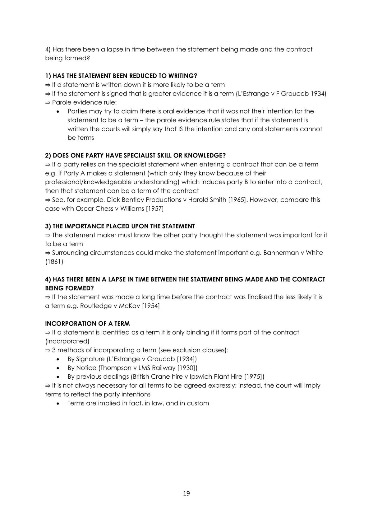 Contract Law Notes - Page 19