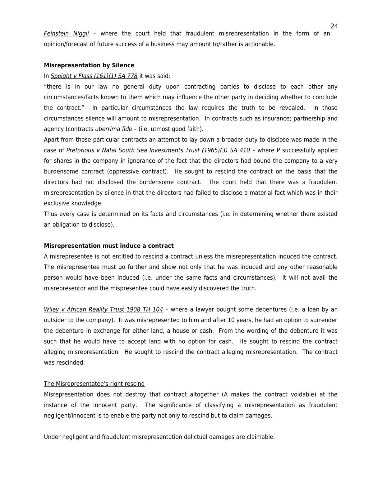 Contract Law Notes - Page 24