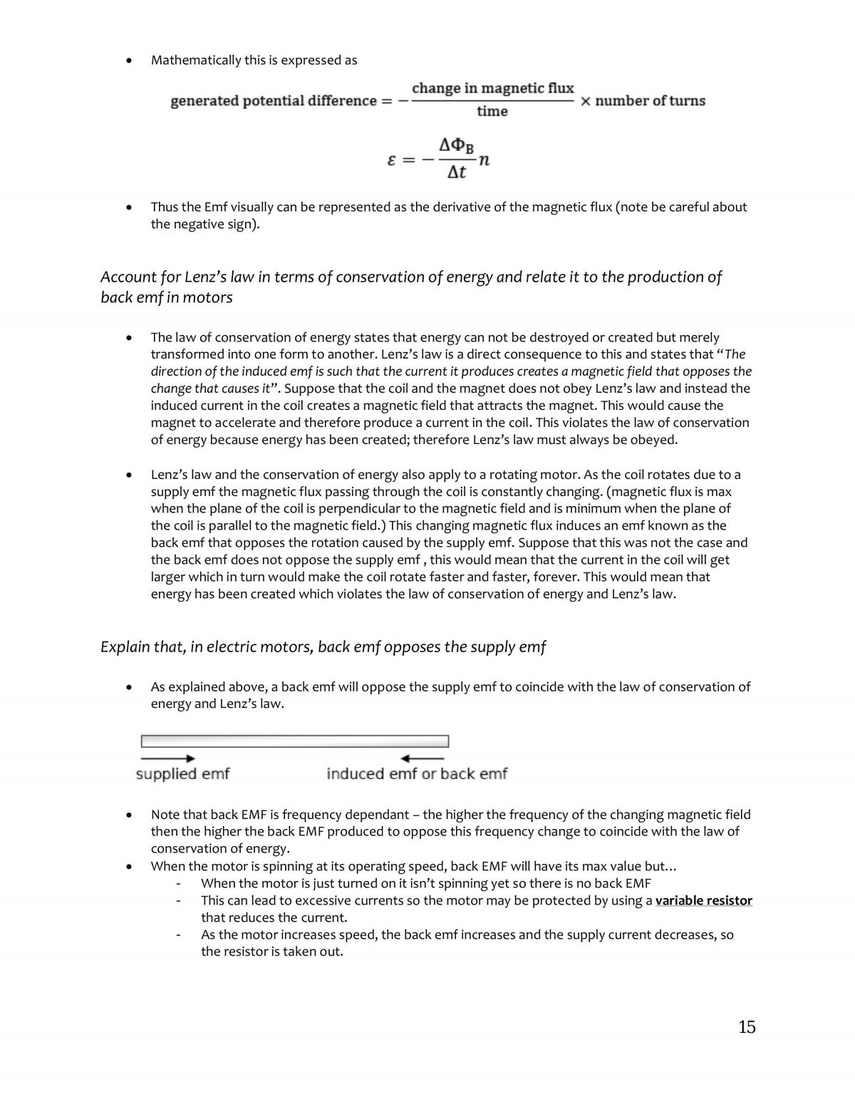HSC Physcis - Motors and Generators - Page 15