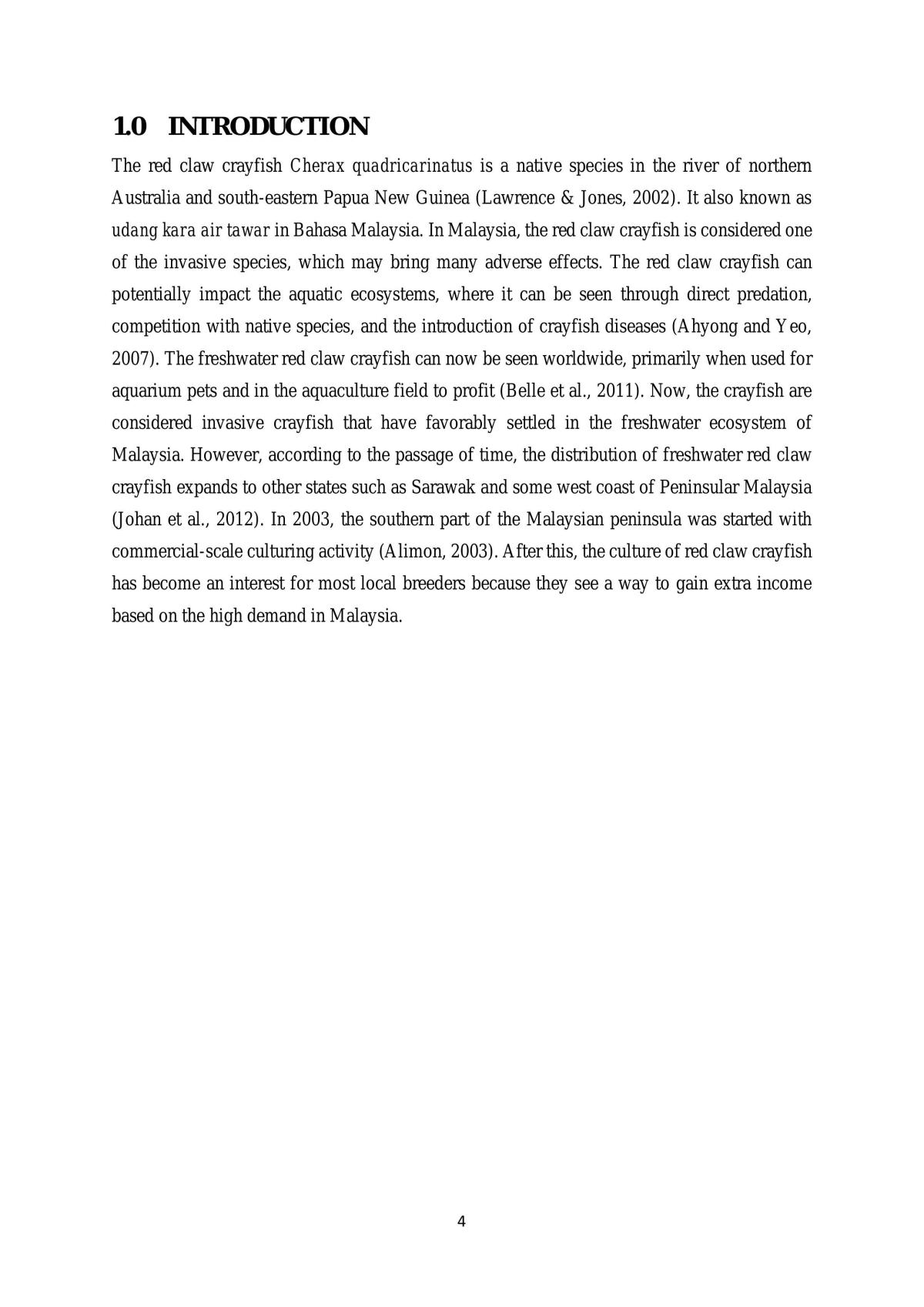 Potential to develop freshwater red claw crayfish - Page 5