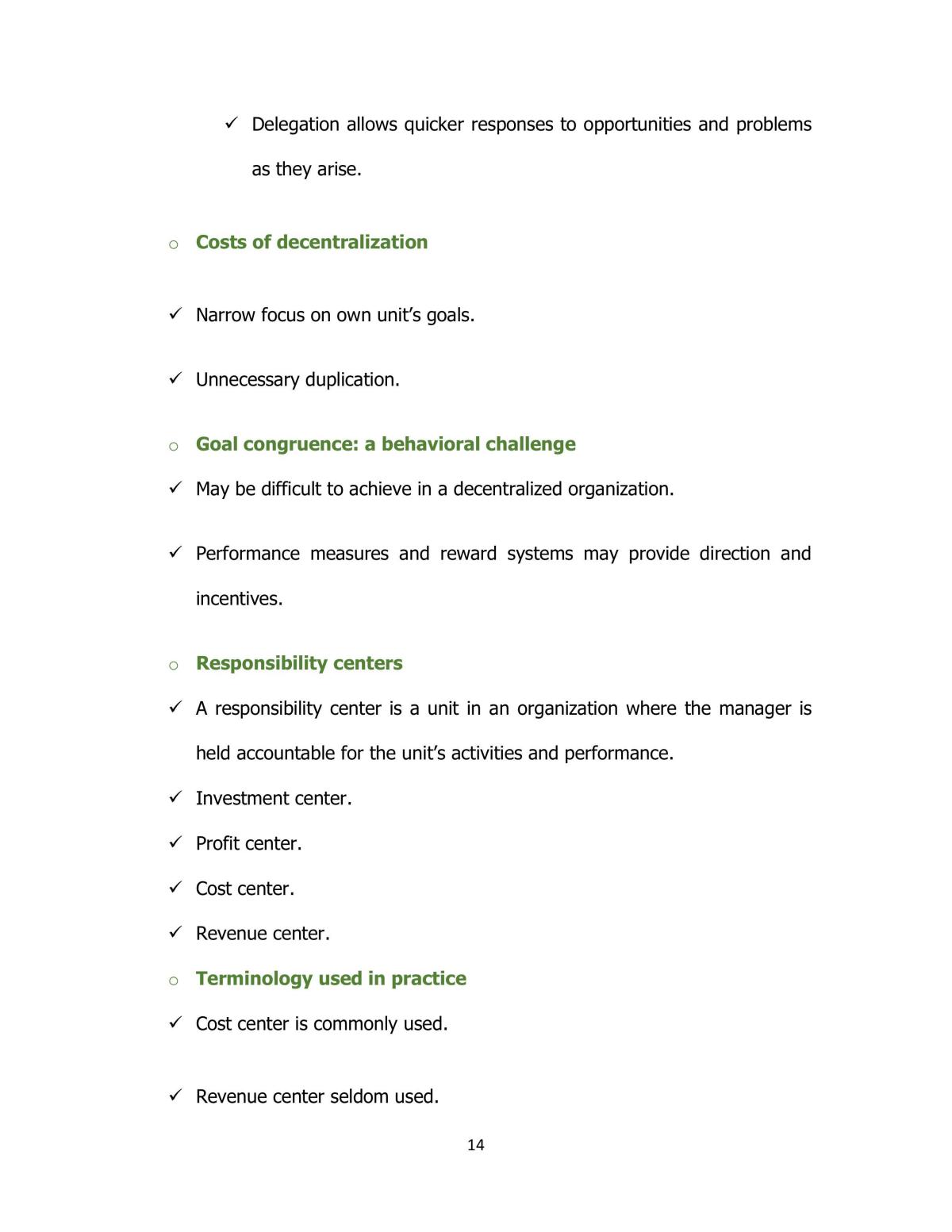 Management Accounting II Study Notes - Page 14