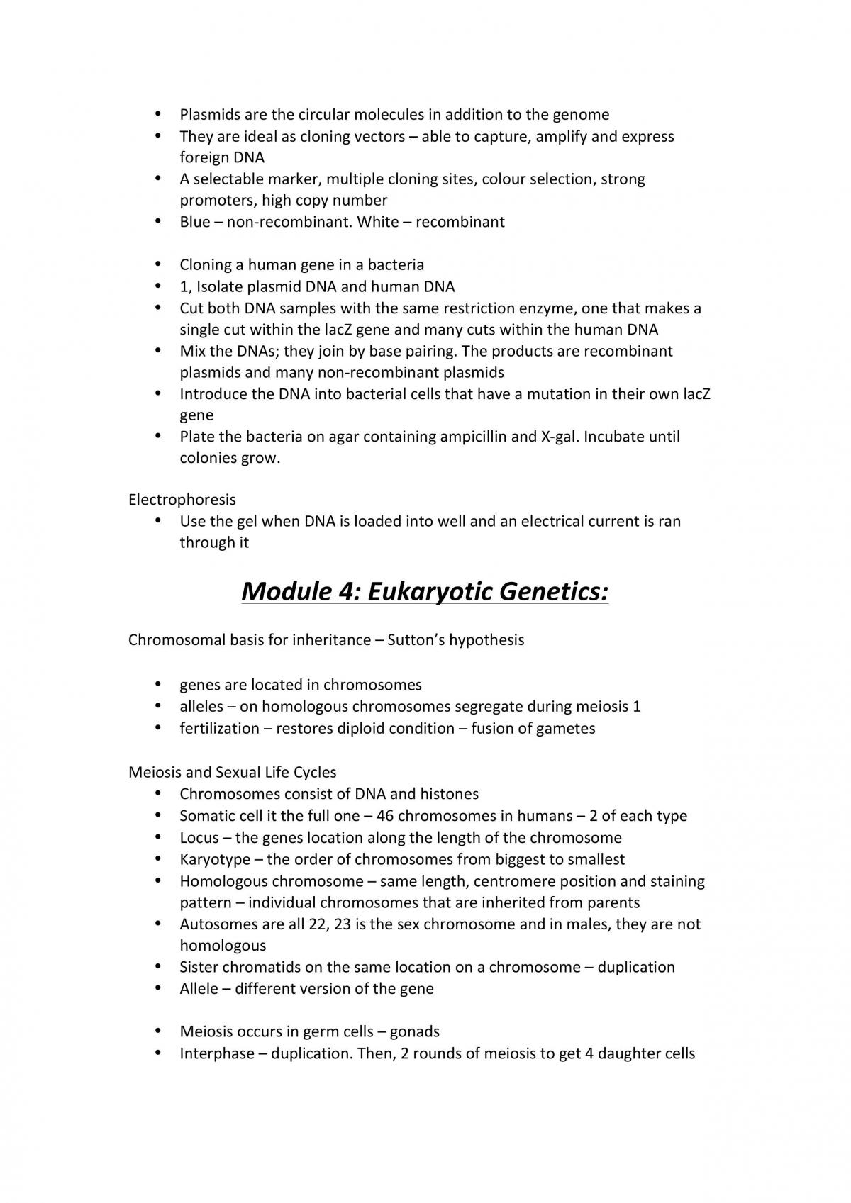 Notes for BIOL1020: Genes, Cells and Evolution - Page 17