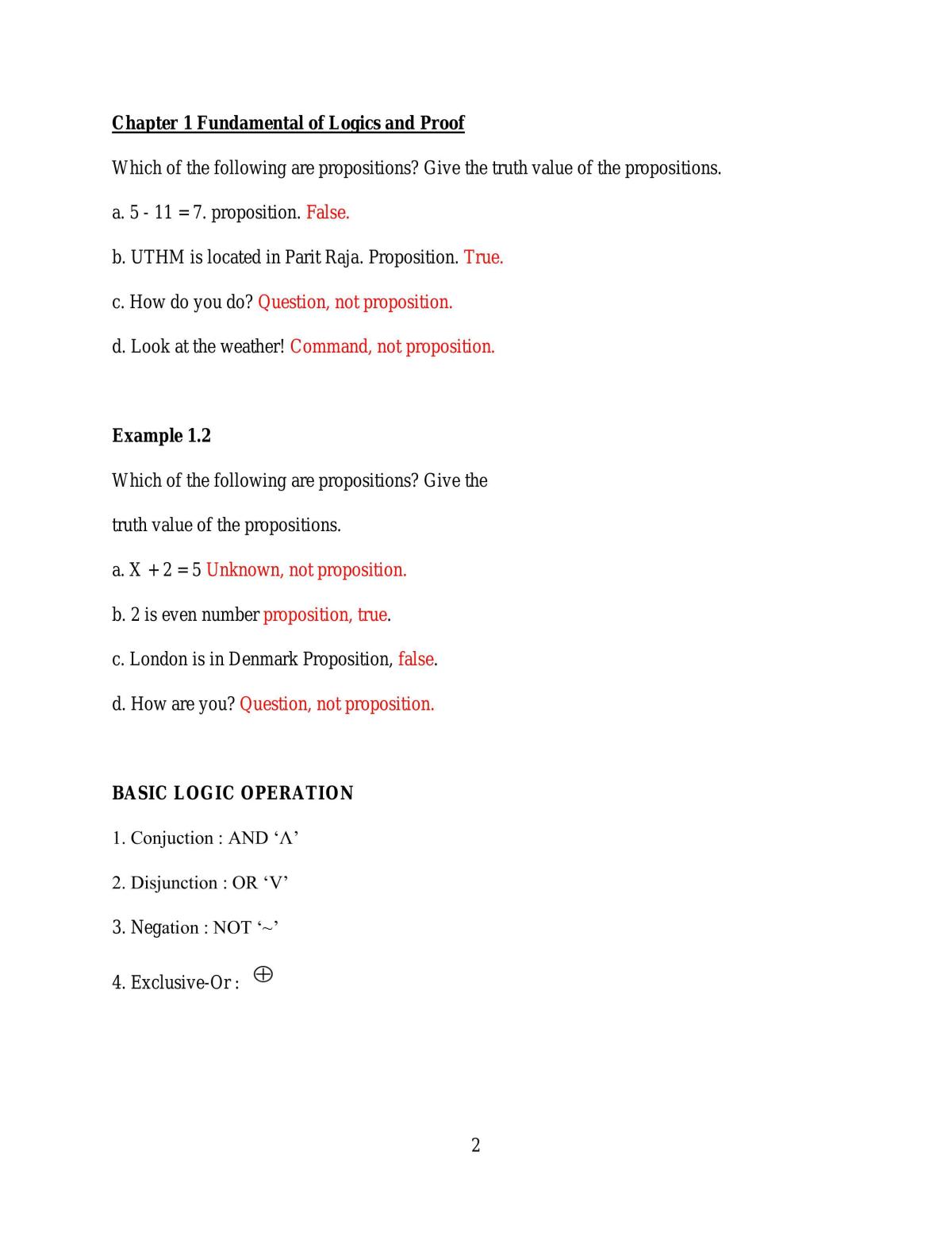 Discrete Structure Notes - Page 2