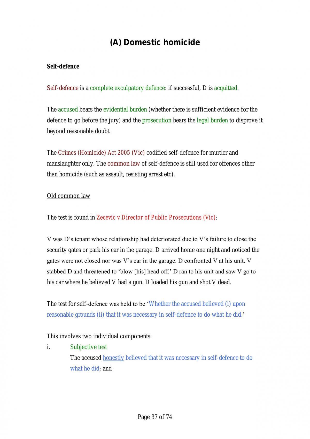 Criminal Law and Procedure Notes - Page 37