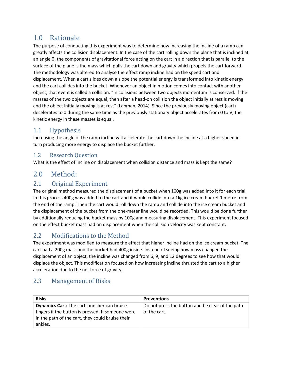 Effect of Incline on the Displacement of an Object - Page 2