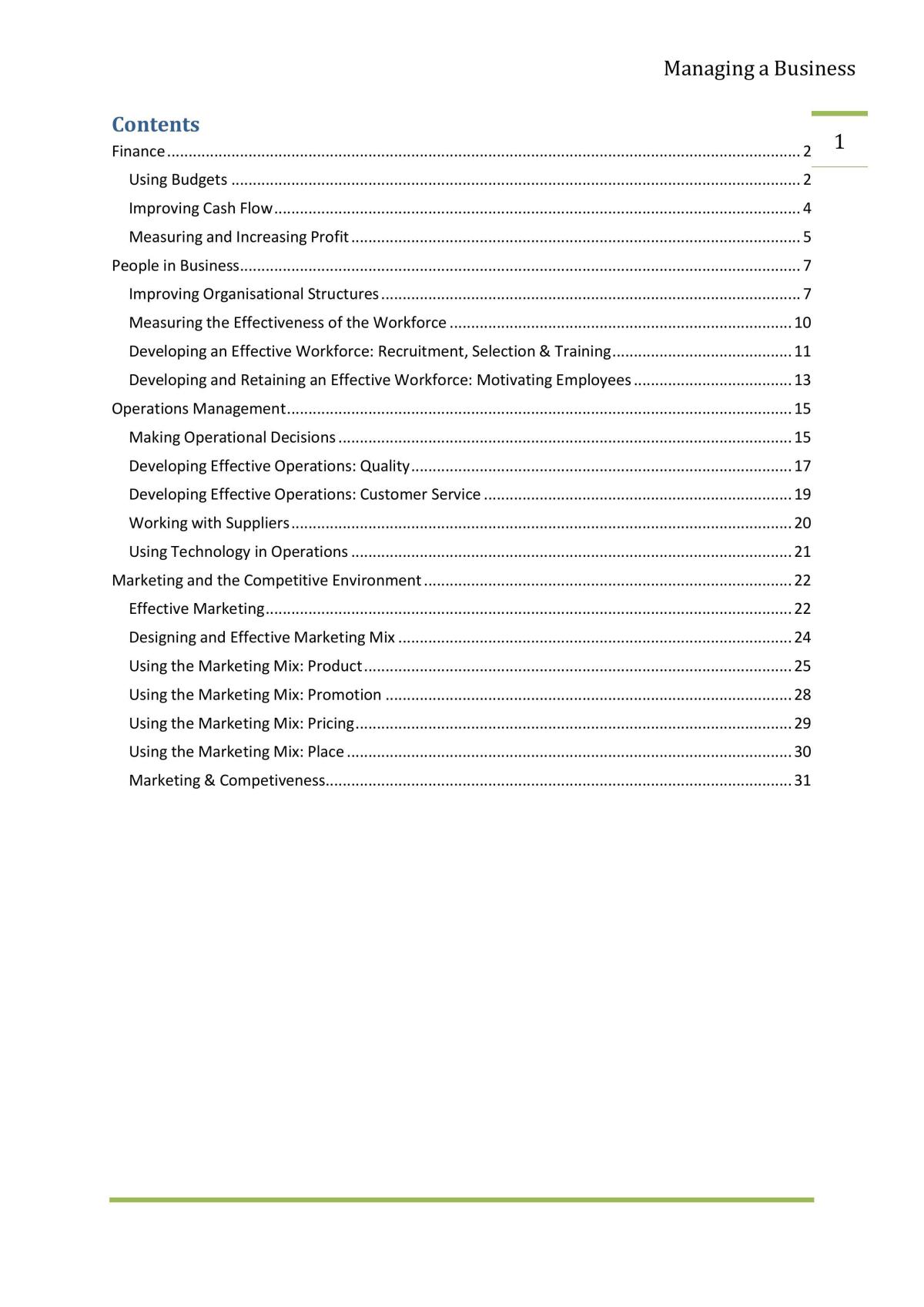 GCSE CCEA Business Studies notes  - Page 2