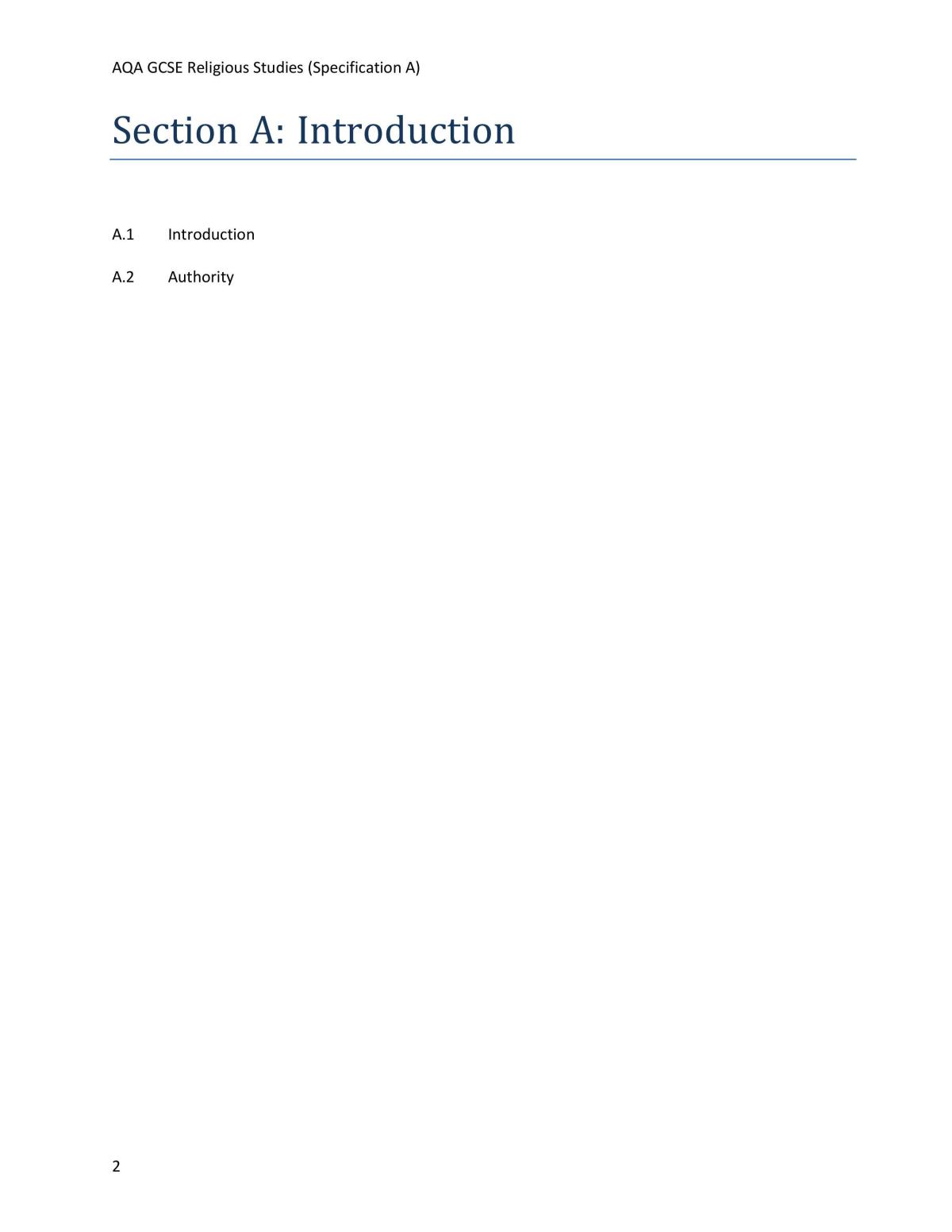 Option A - Religious Studies - Page 2