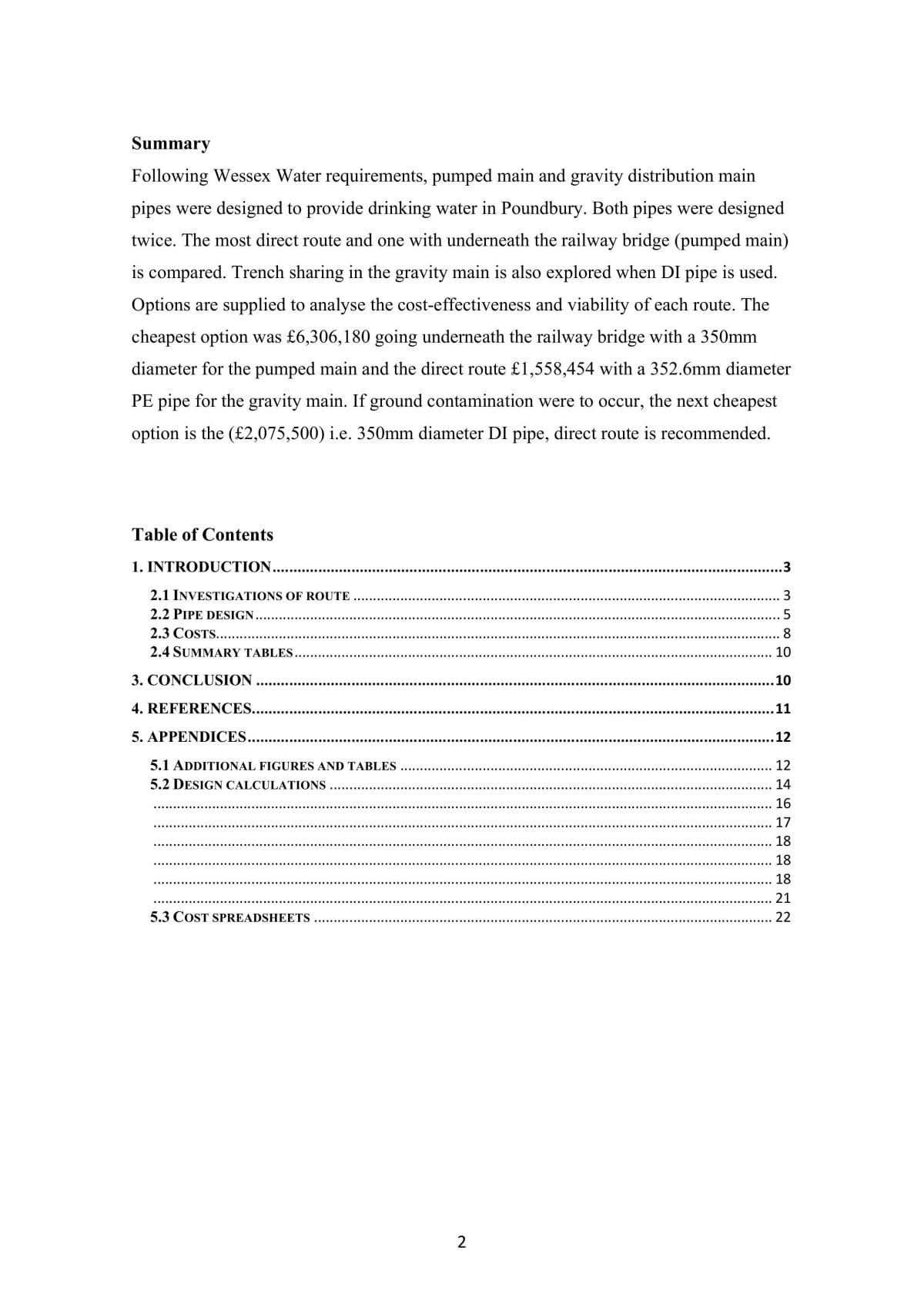 Pipeline Feasibility Study - Page 2