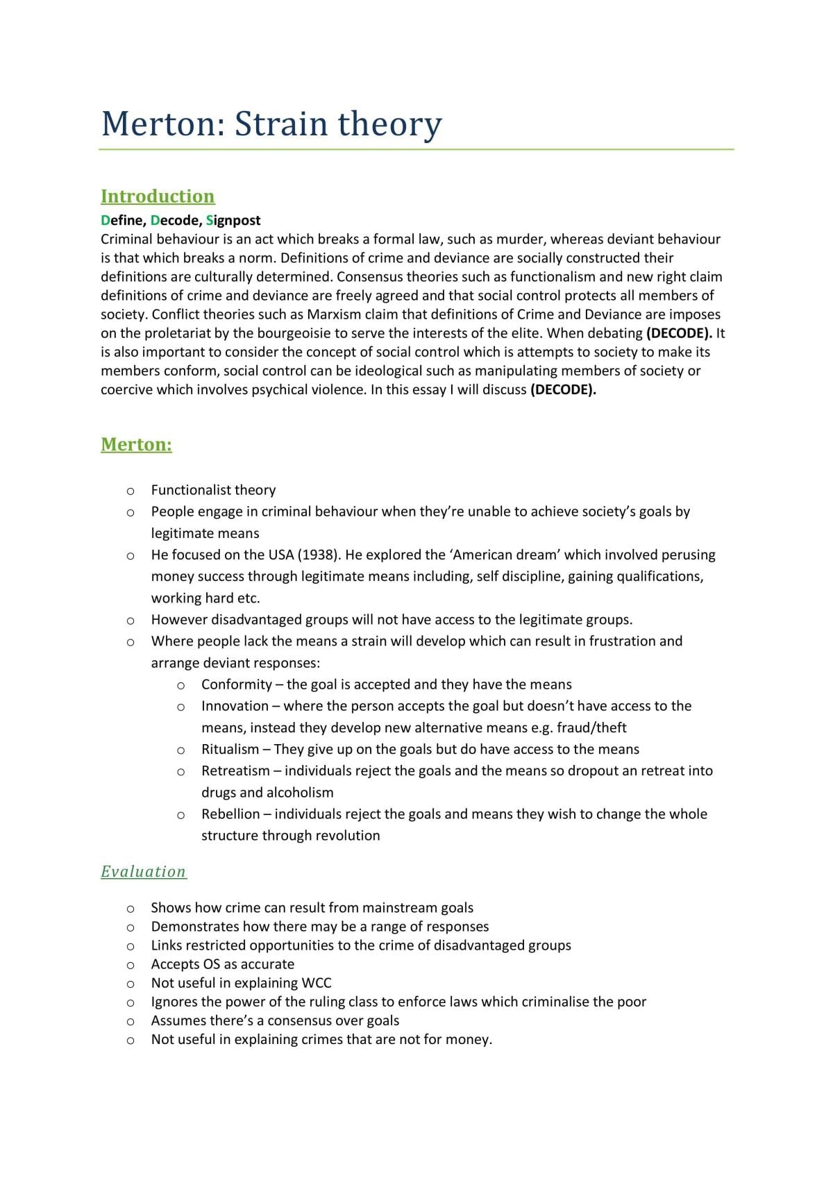 Detailed notes OCR A-Level Sociology - Page 12