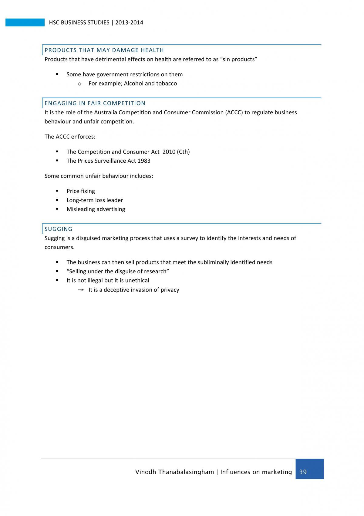 HSC Business Studies Notes Full - Page 68