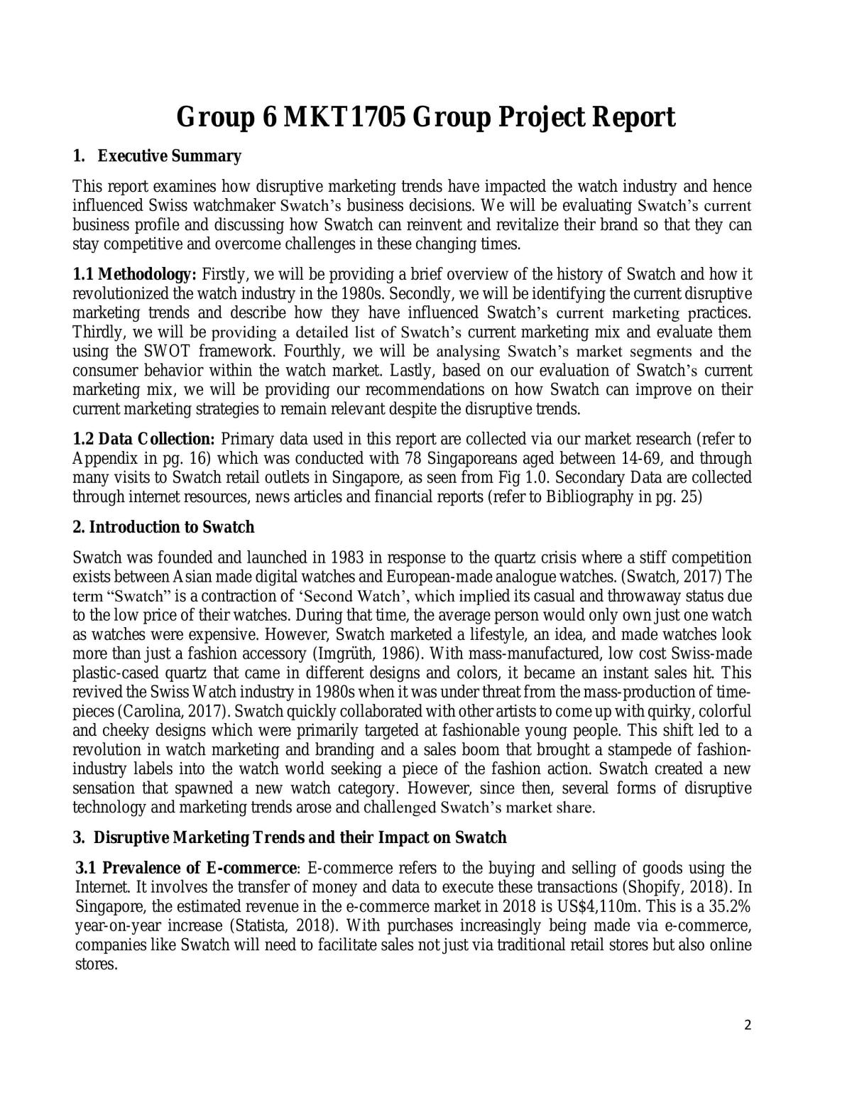 MKT1705A - Group Assignment Report - Page 2