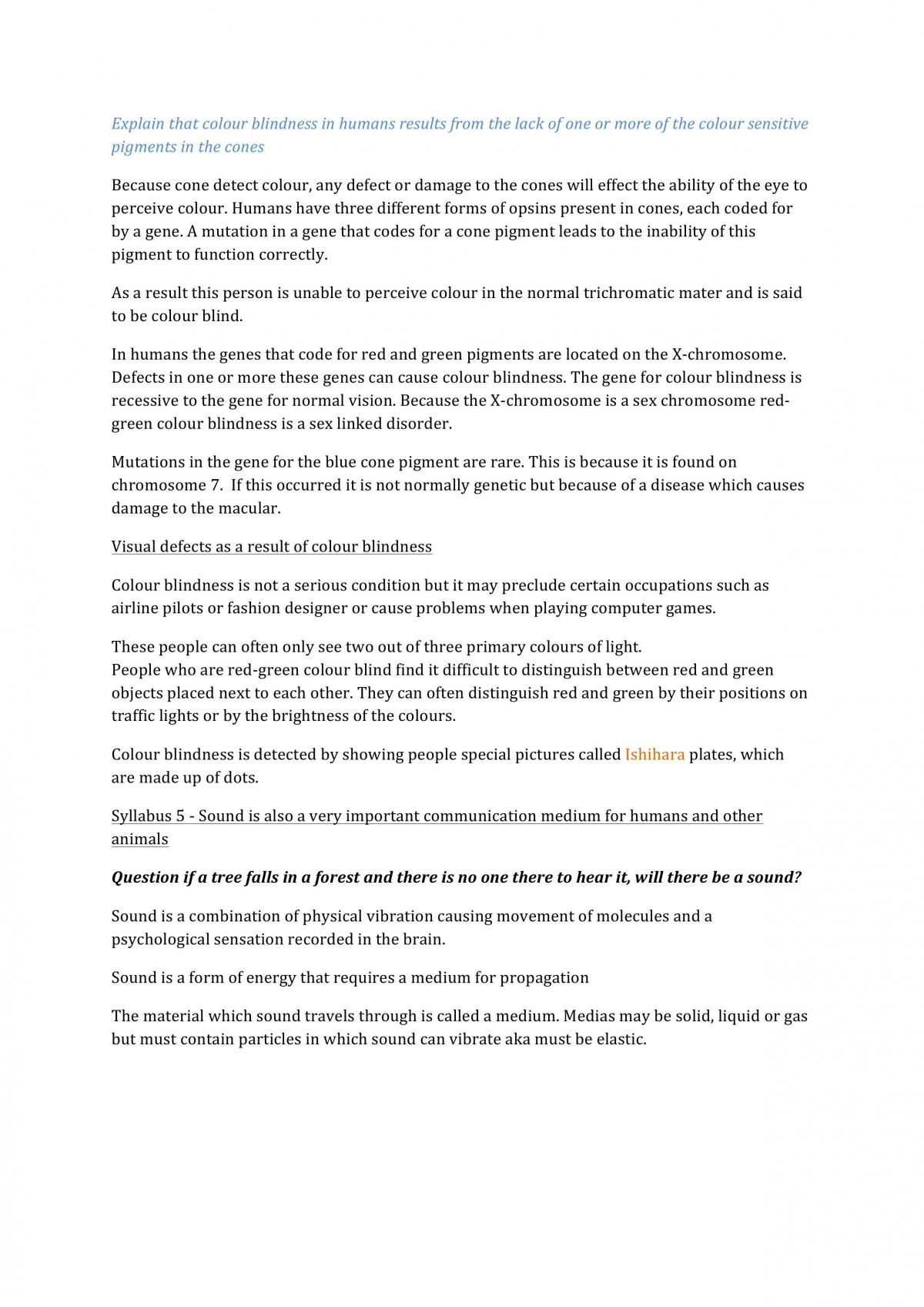 Biology Communication Notes Complete Summary  - Page 23