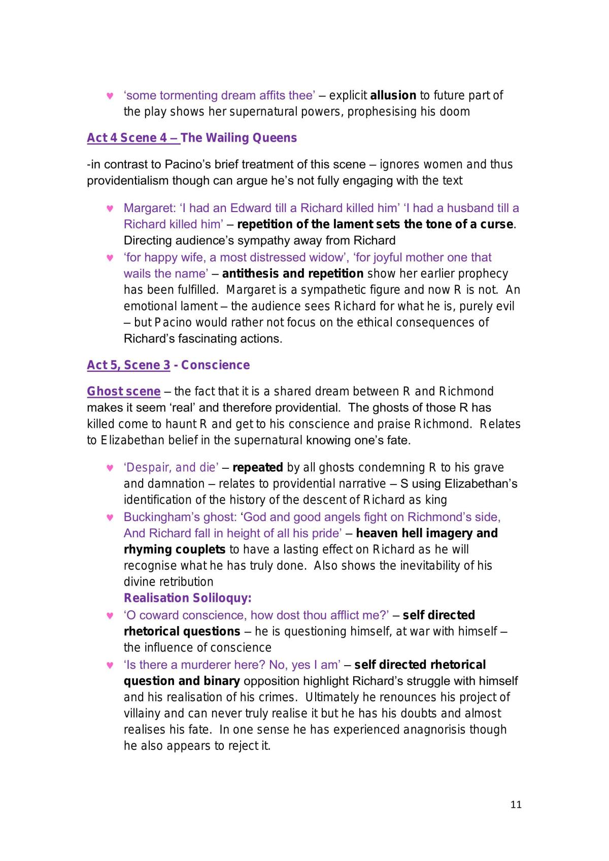 Exploring Connections - Complete Study Notes - King Richard & Looking for Richard - Page 11