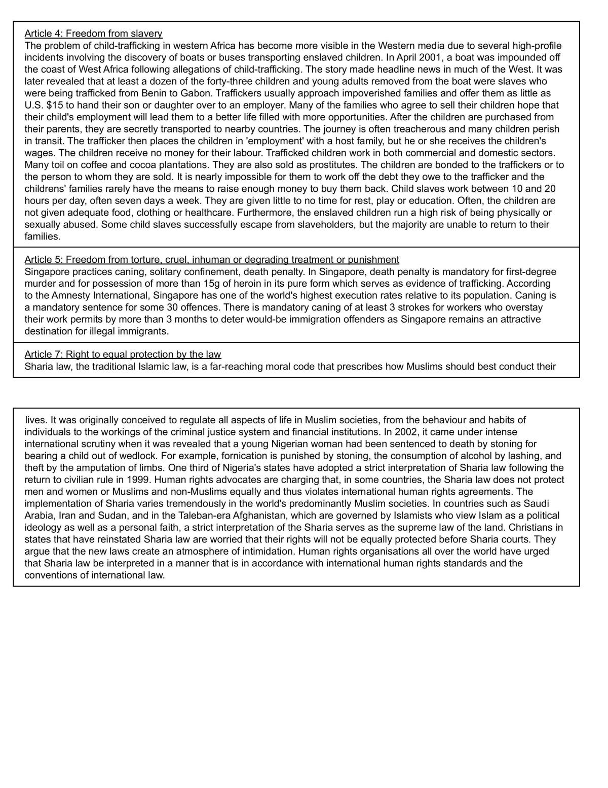 Comprehensive notes on Rights, Discrimination & Inequality - Page 12