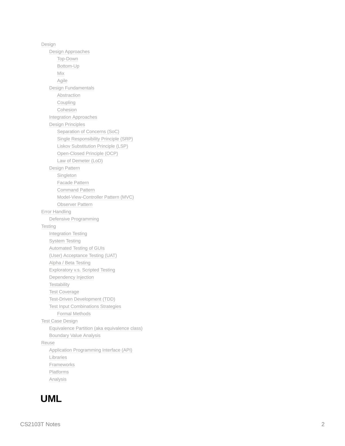 CS2103 Summary study notes - Page 2