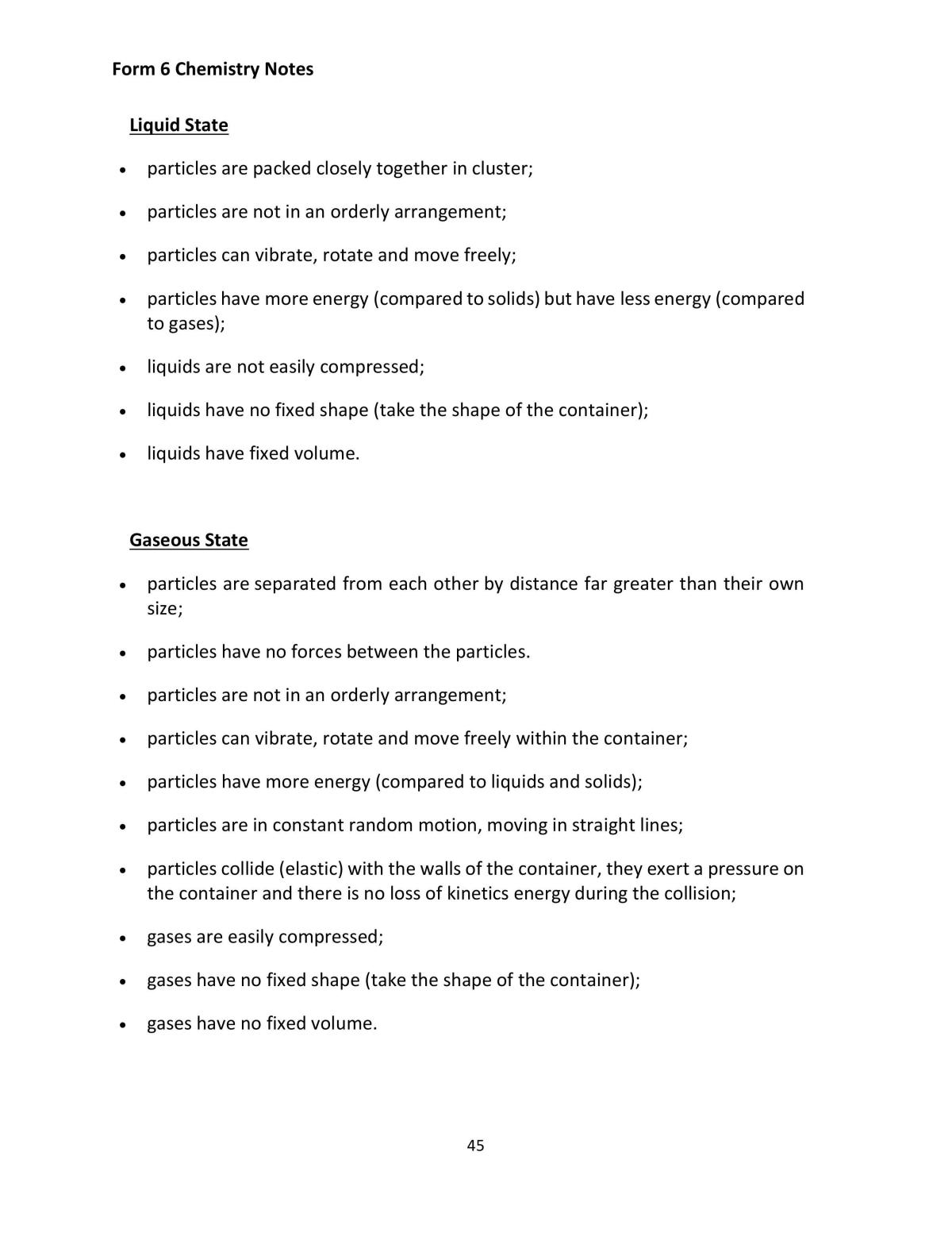 Form 6 Chemistry Complete Notes  - Page 45