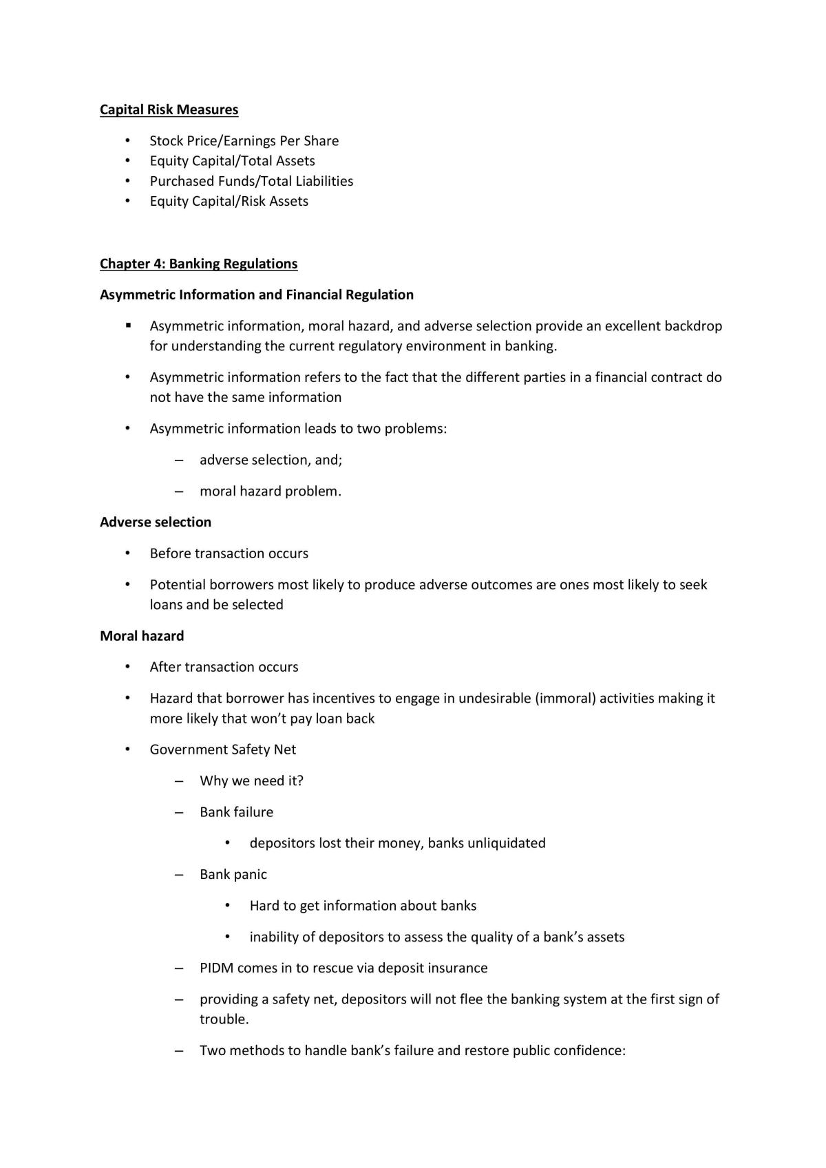 Study Notes for Money and Banking  - Page 19