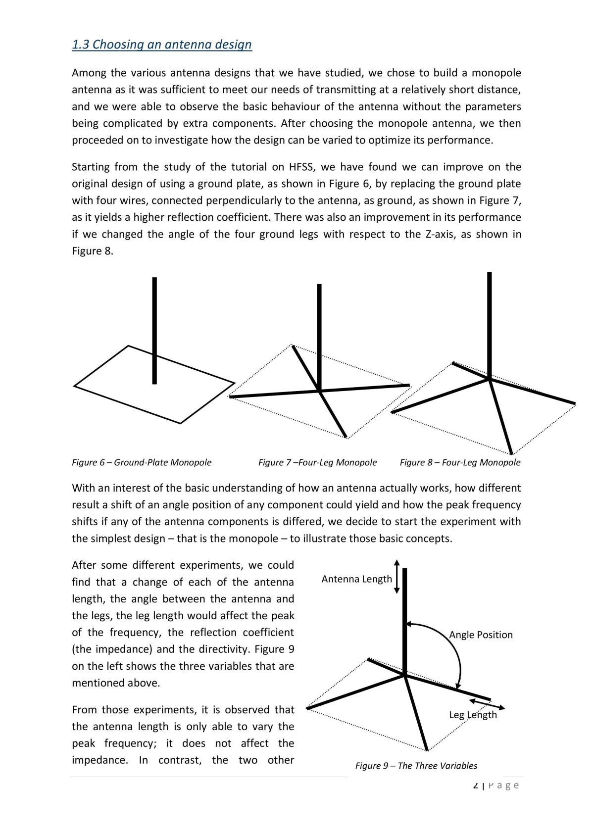 EE2032 Report on Antenna Design - Page 3