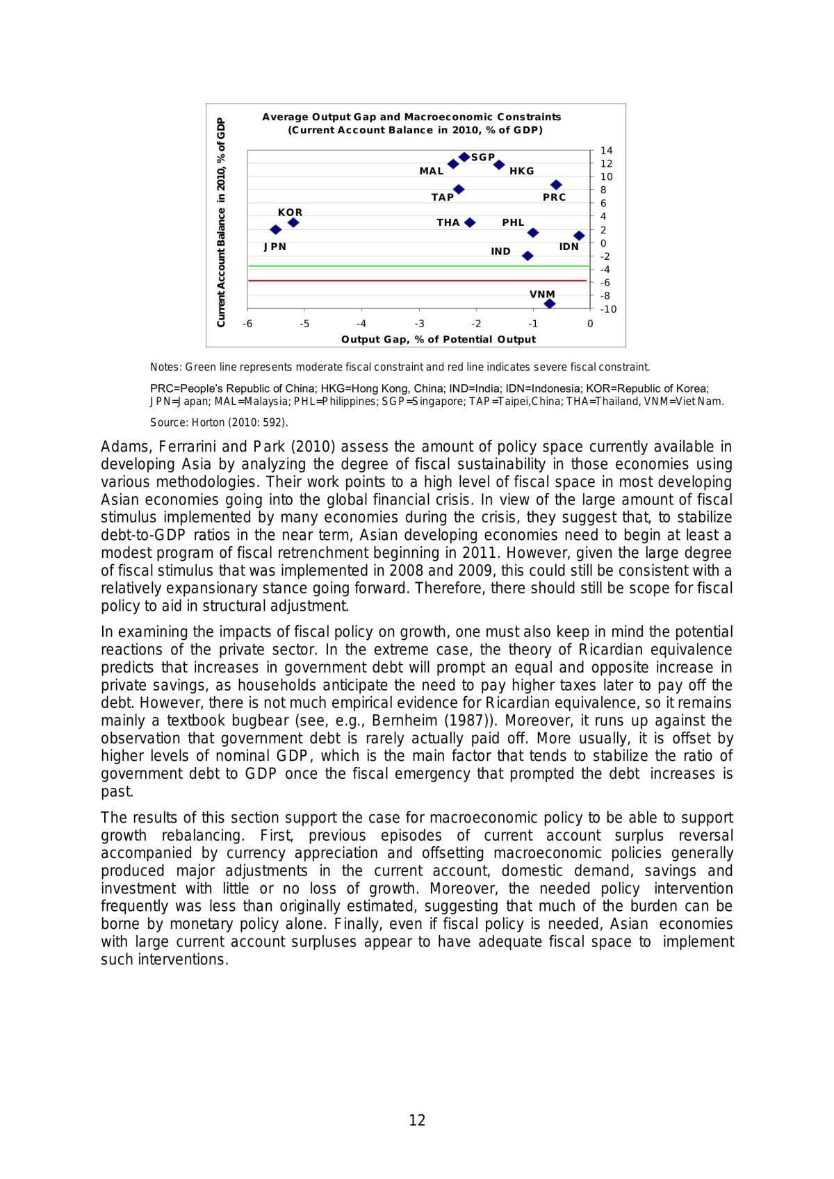 Sustainable Growth: rebalancing of growth away from dependence on exports - Page 12