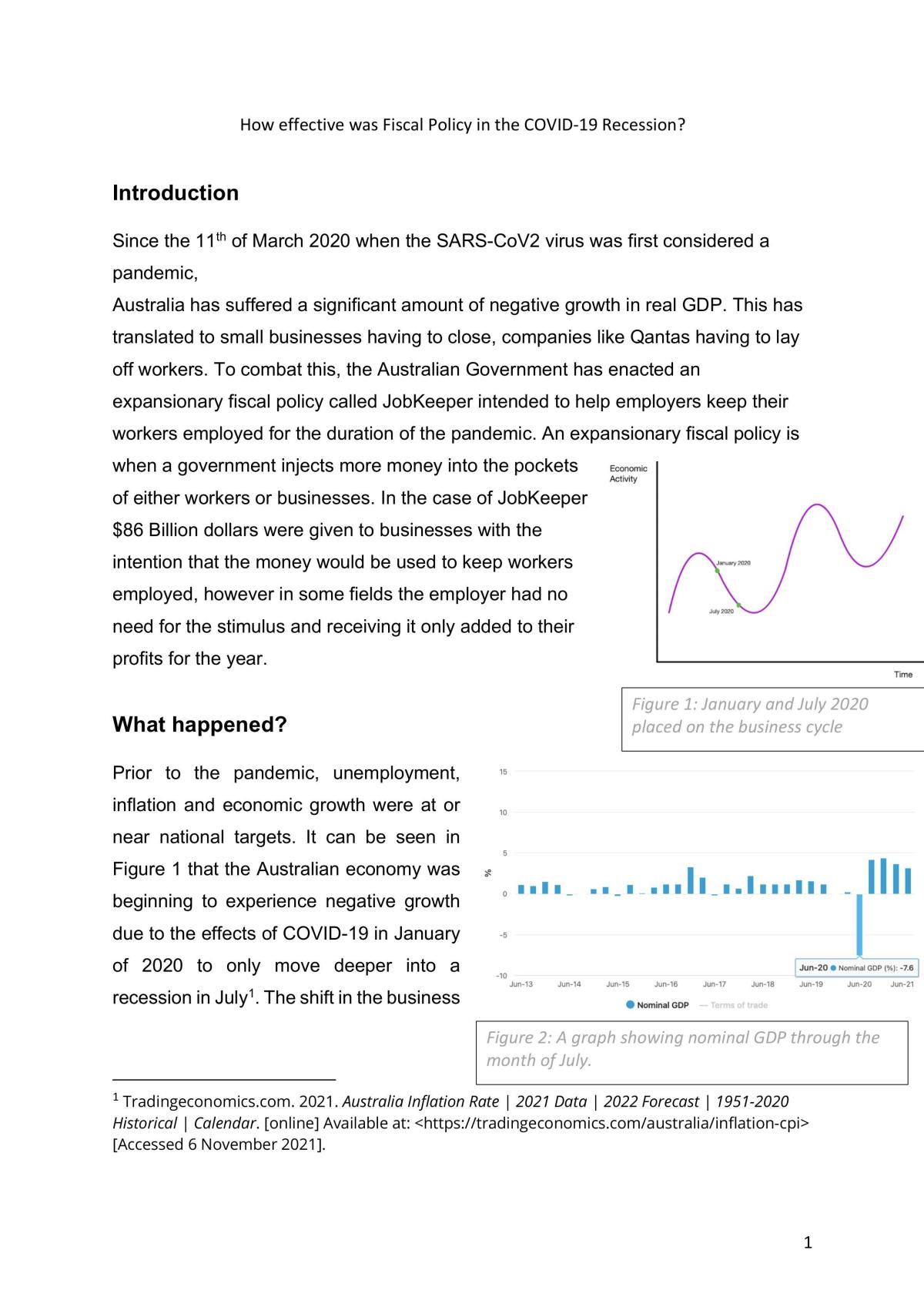 Macroeconomic Issue Study: COVID-19 - Page 2