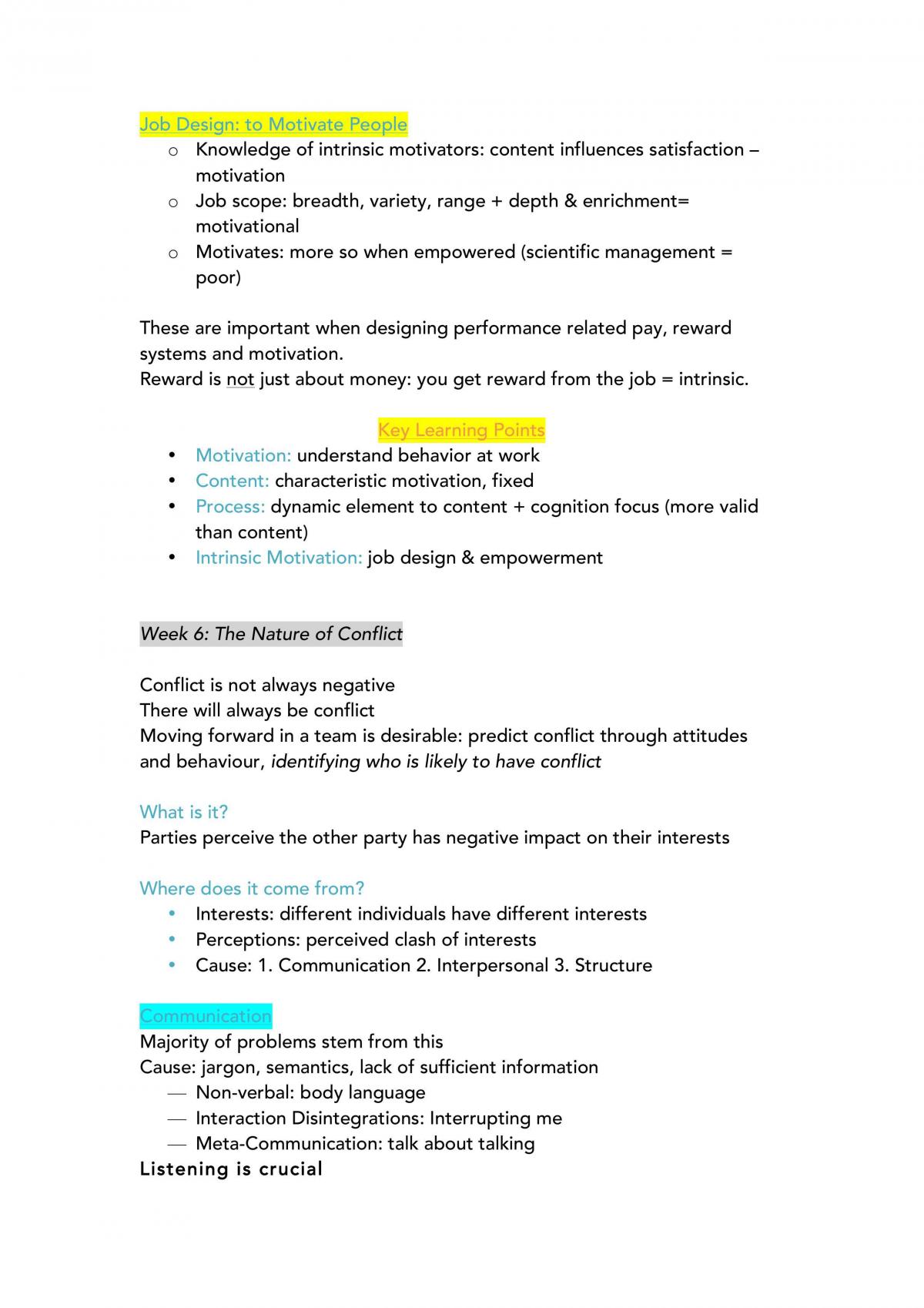 Organisational Behaviour Study Notes - Page 22