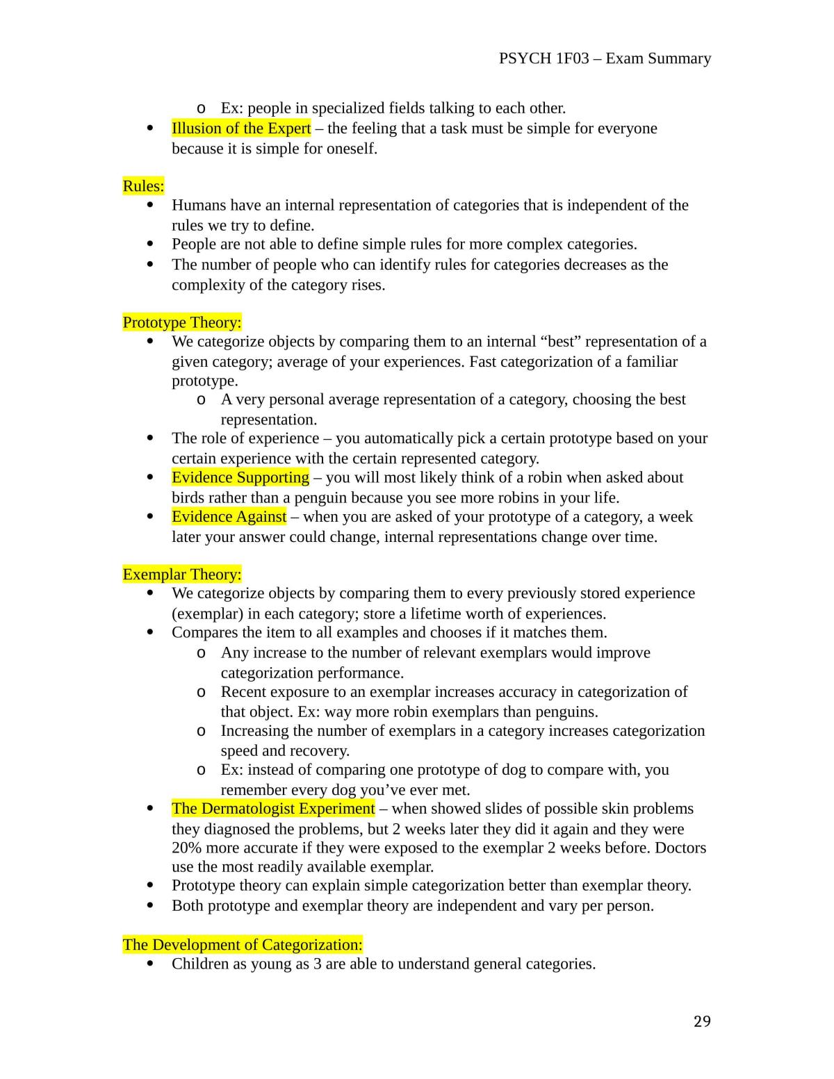 Complete Study Notes - PSYCH 1F03 - Page 29