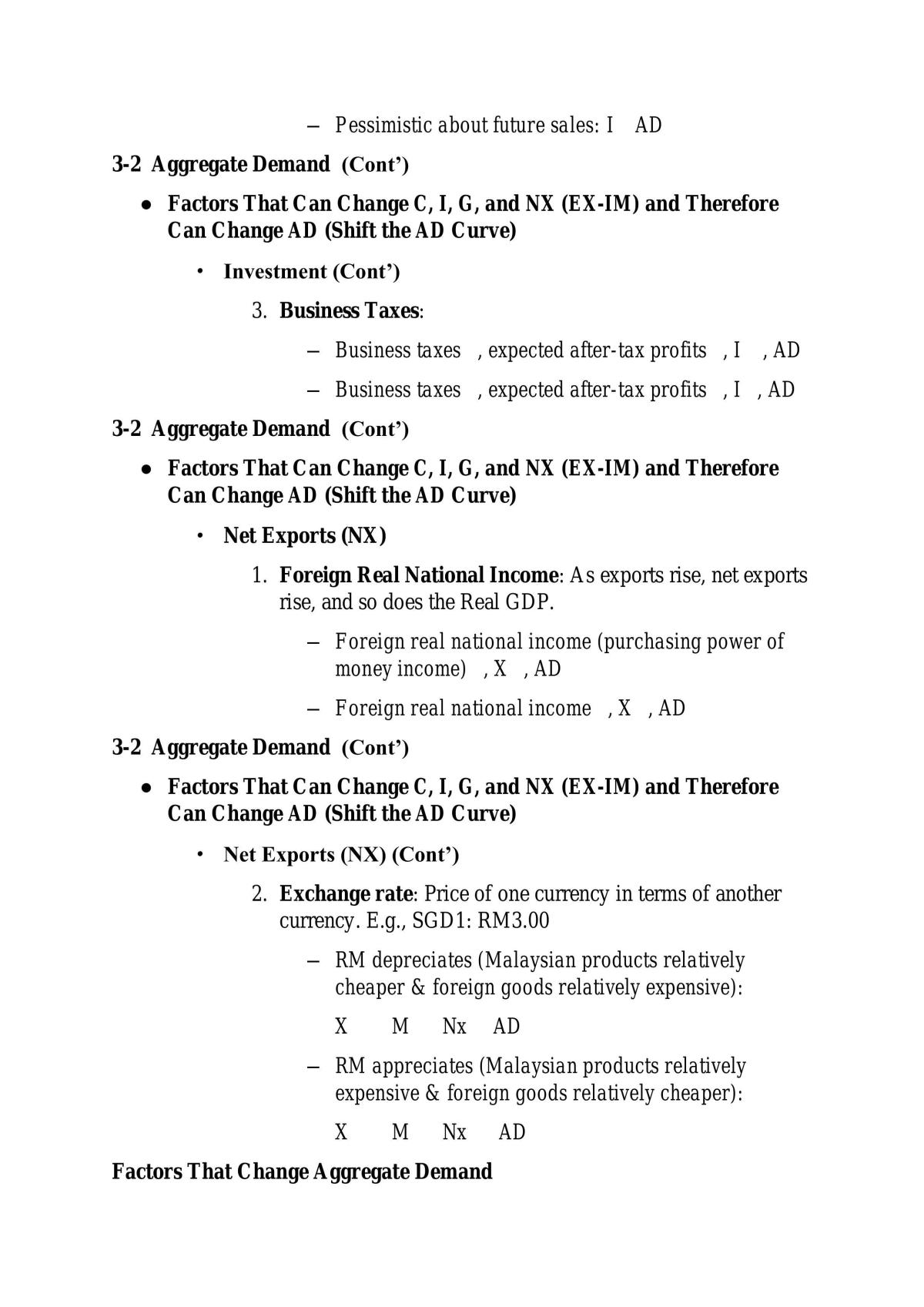 Macroeconomics Notes - Page 29