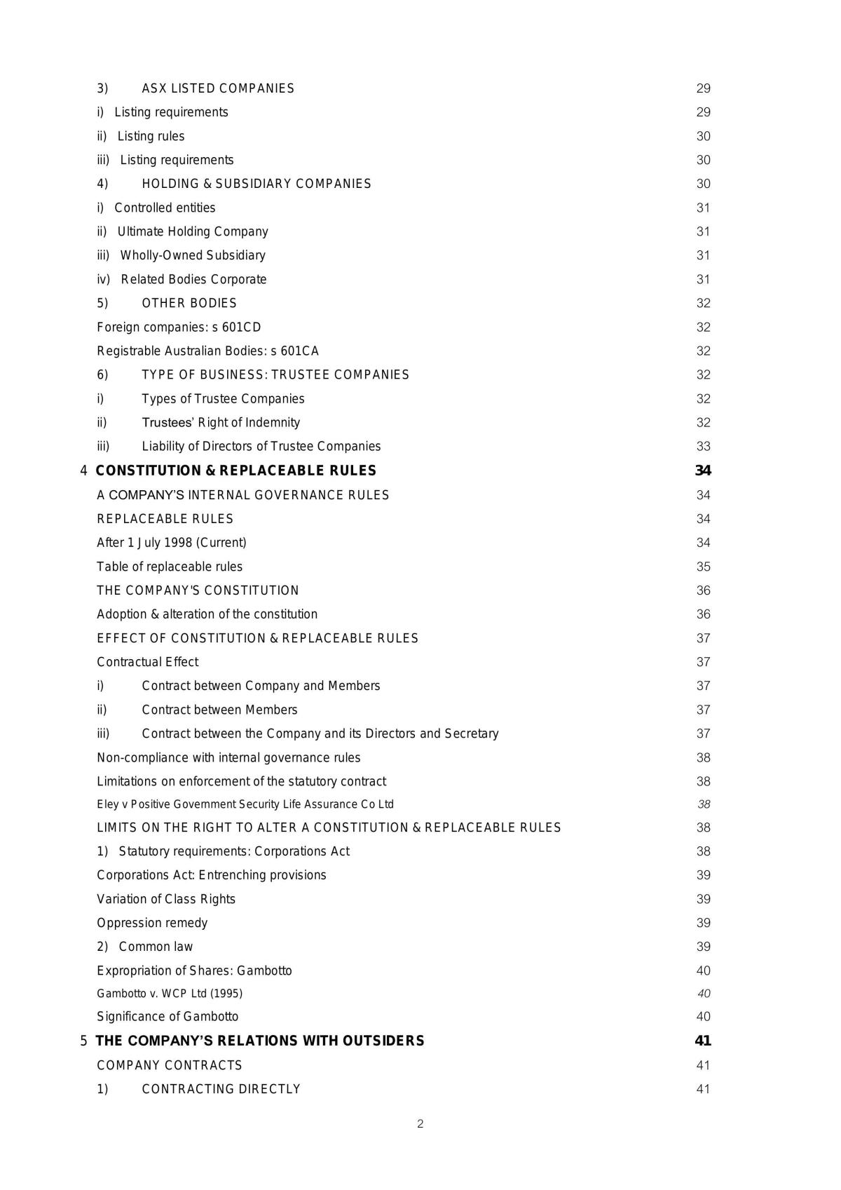 MLL331 Corporate Law HD Comprehensive Notes - Page 2