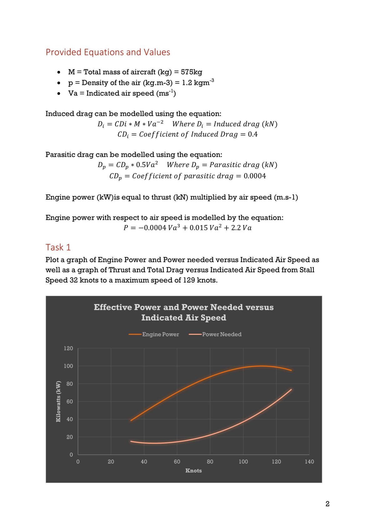 The Calculation of Aspects of a Plane's Flight - Page 2
