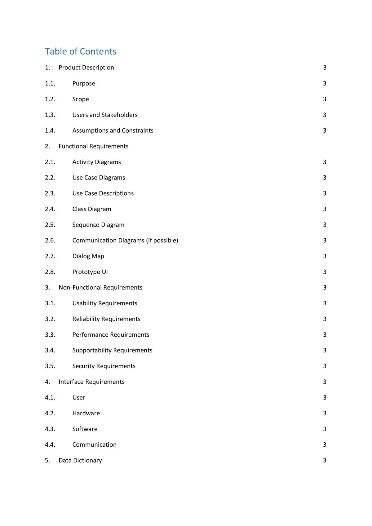 CZ2006 Software Engineering SRS Report on Parking Navigation App - Page 2