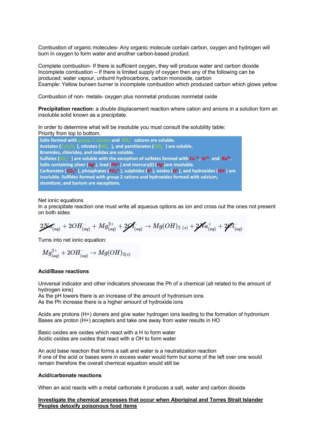 Year 11 Chemistry Study Notes - Page 11