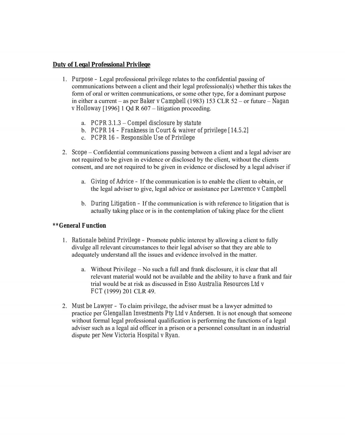 Legal Ethics Complete Course Notes - Page 46