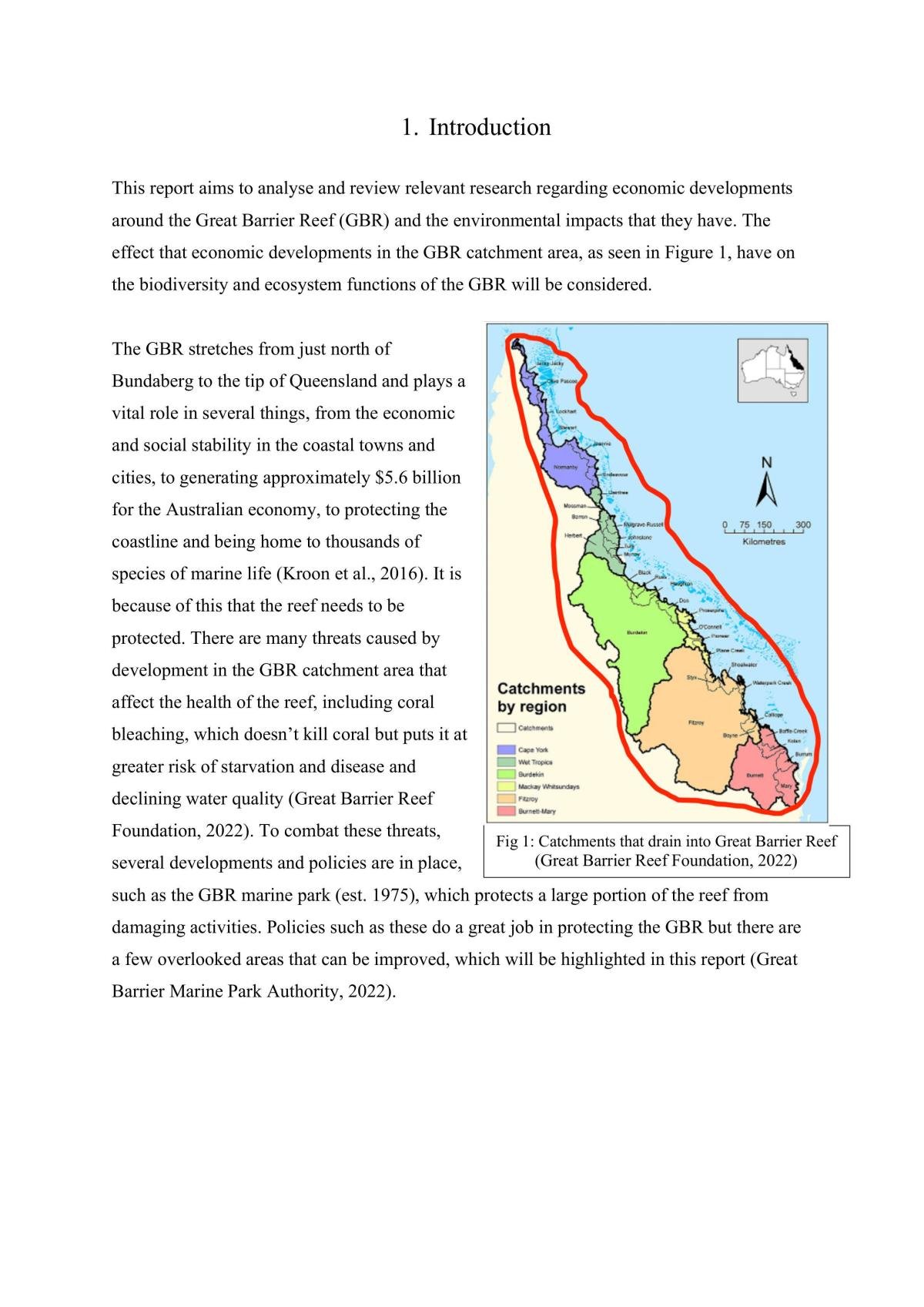 great barrier reef research paper