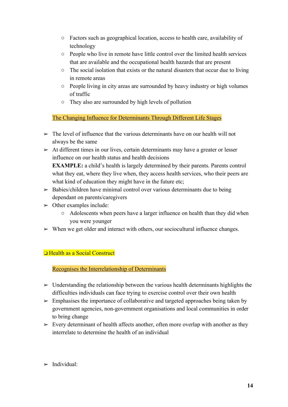 PDHPE Study Notes (Year 11) Band 6 - Page 14