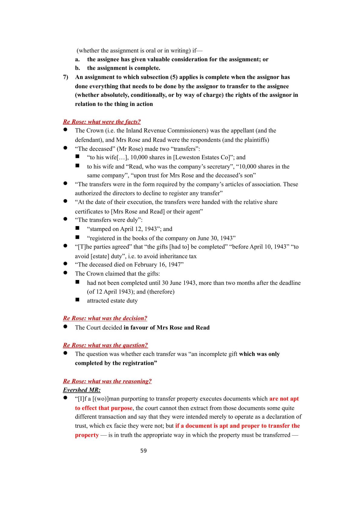Personal Property Course Notes - Page 59
