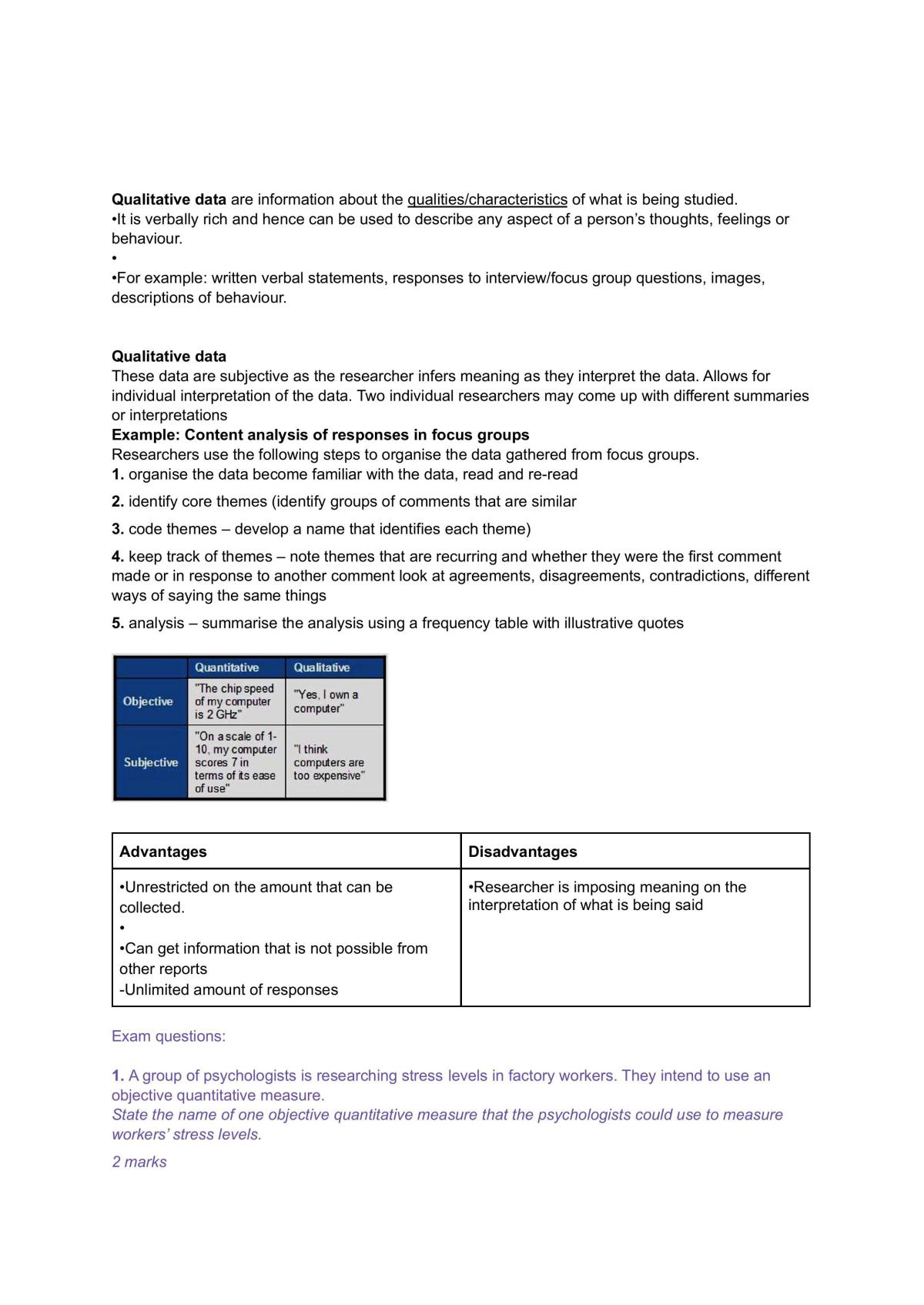 Year 11 Psychology Study Notes - Page 13