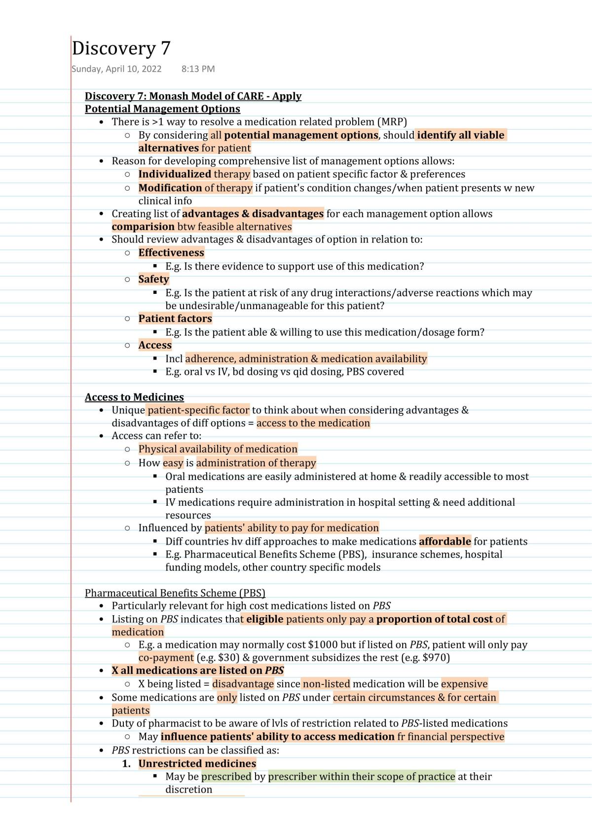 PHR2011 Notes - Page 23