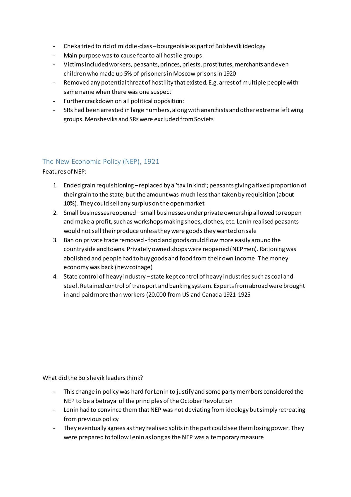 Russia 1917-1964 Complete Study Notes - Page 12