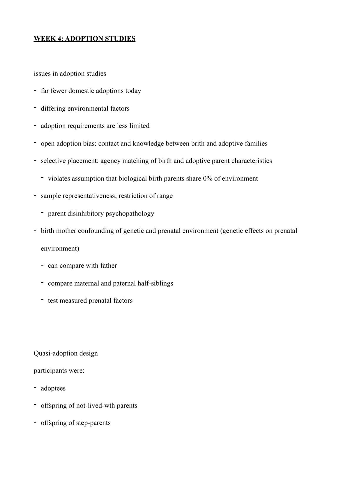 Behavioural Genetics Lecture Notes - Page 12