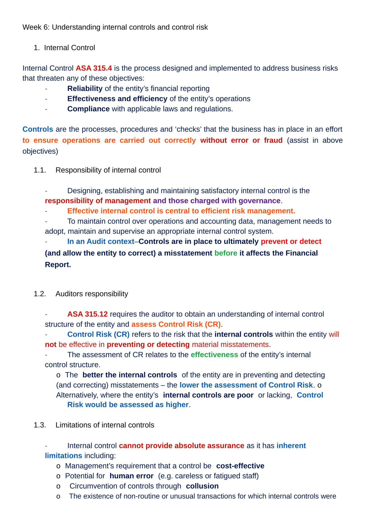 Auditing and Assurance Notes - Page 38