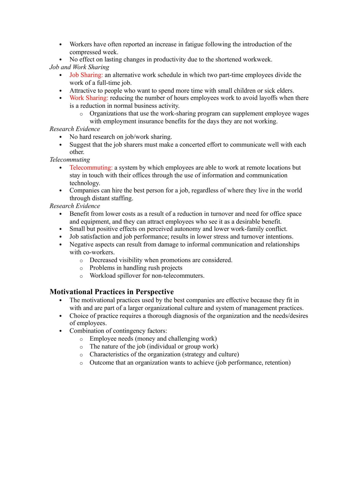 Organizational Behaviour I Exam Notes - Page 40