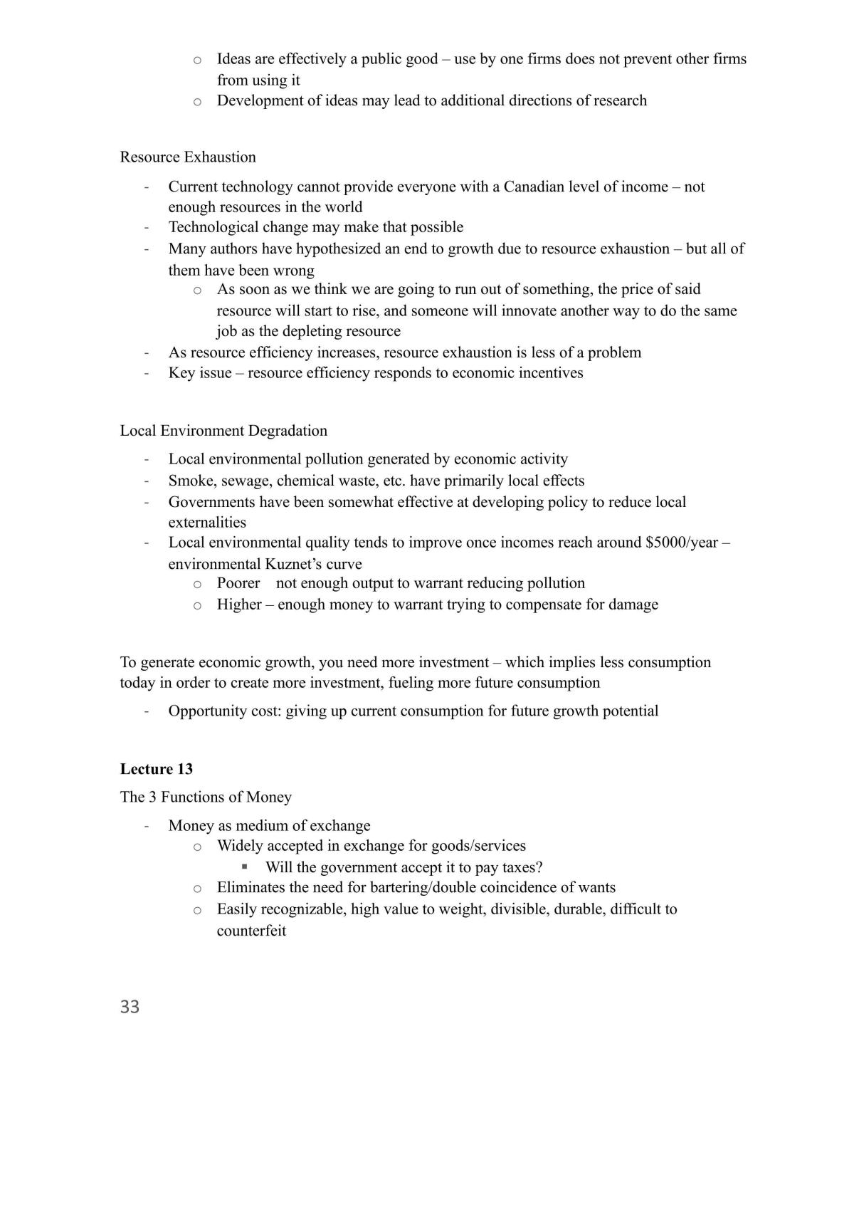 Introduction to Macroeconomics Course Notes - Page 33