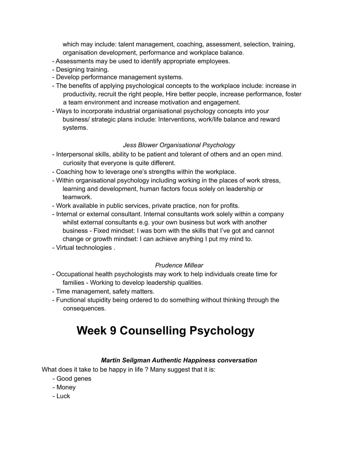 PSY102 Current Directions in Psychology Complete Course Notes - Page 12