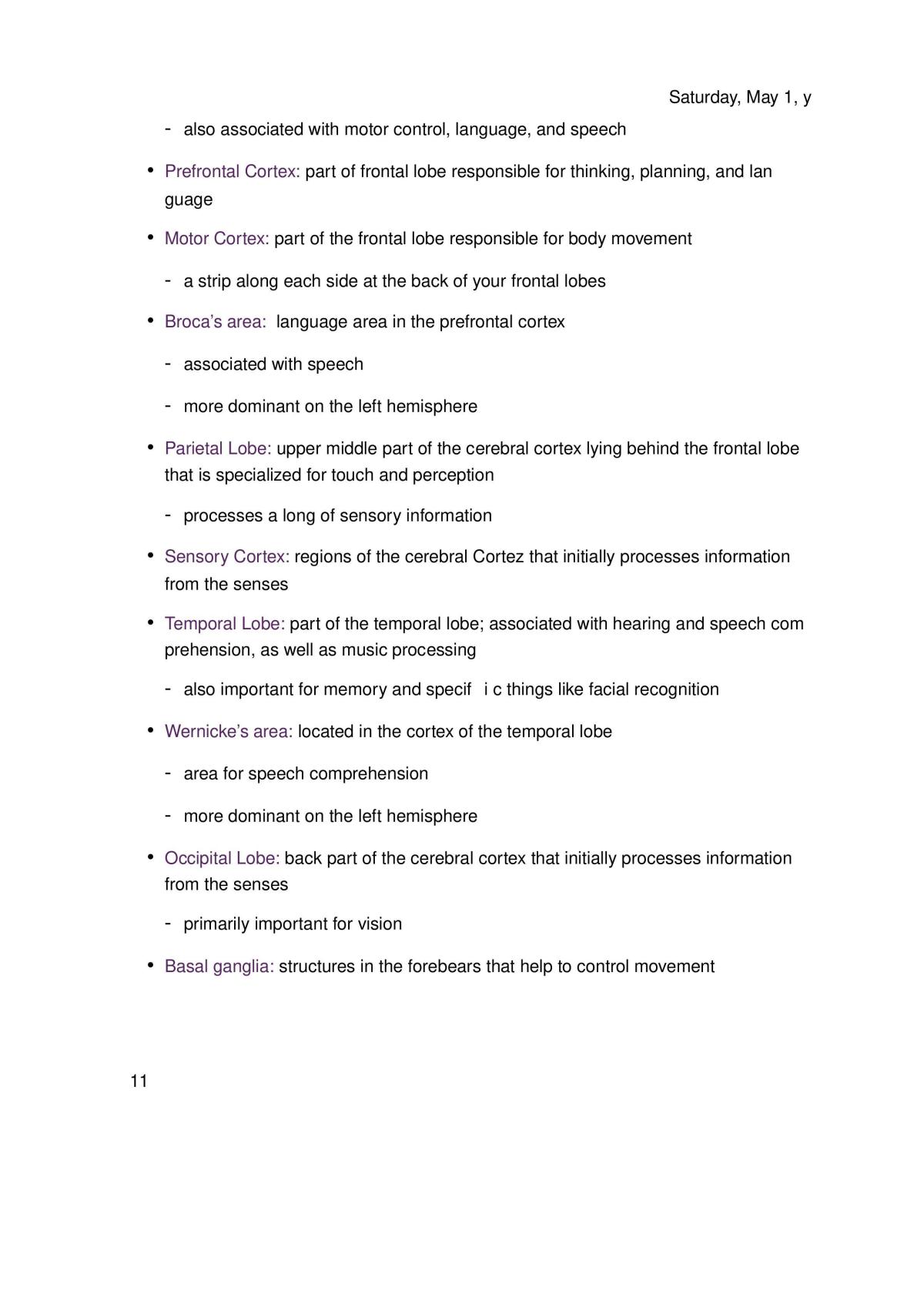 Introductory Psychology I Course Summary - Page 11