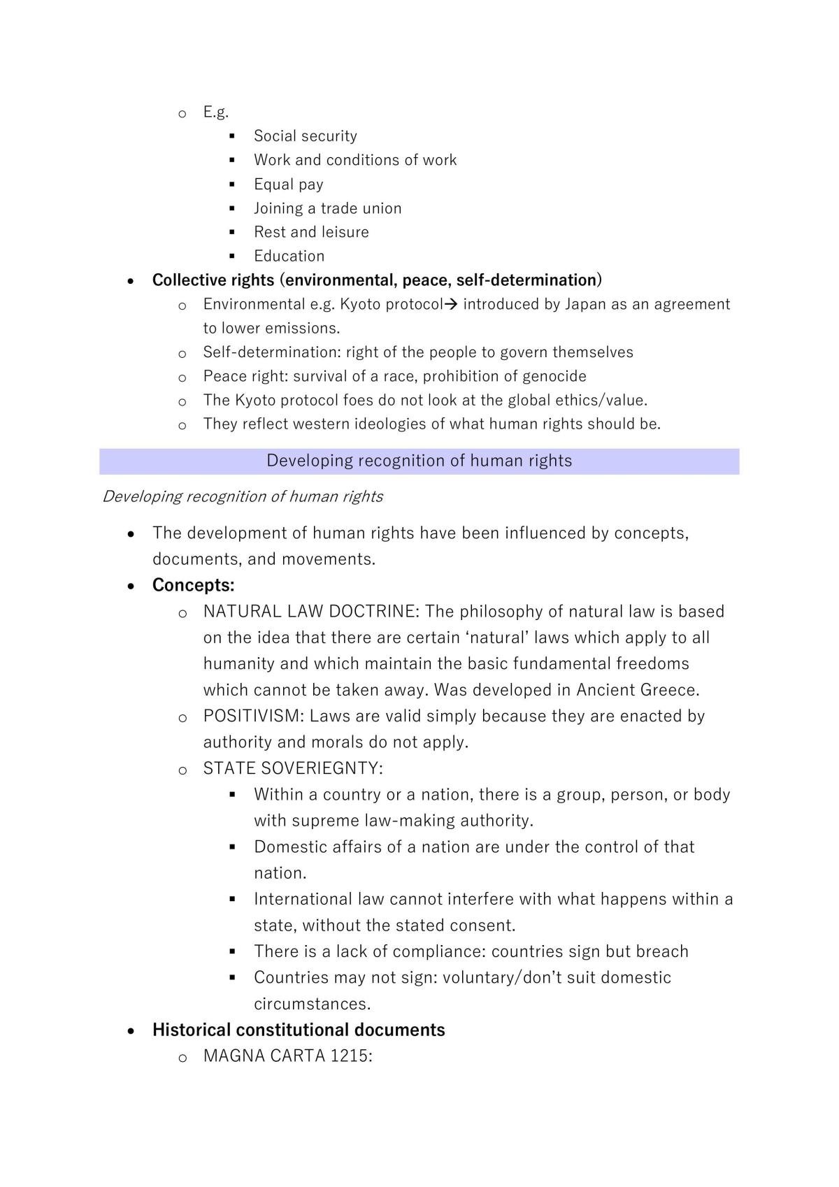 Human Rights Study Notes - Page 3