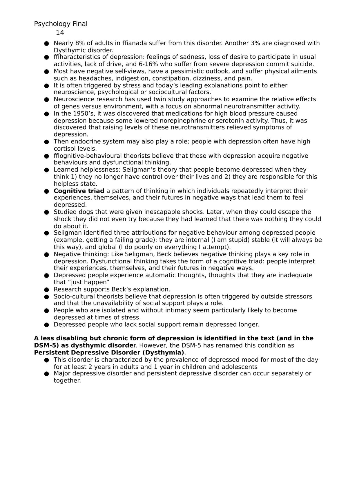 Introduction to Psychology Exam Study Guide - Page 14