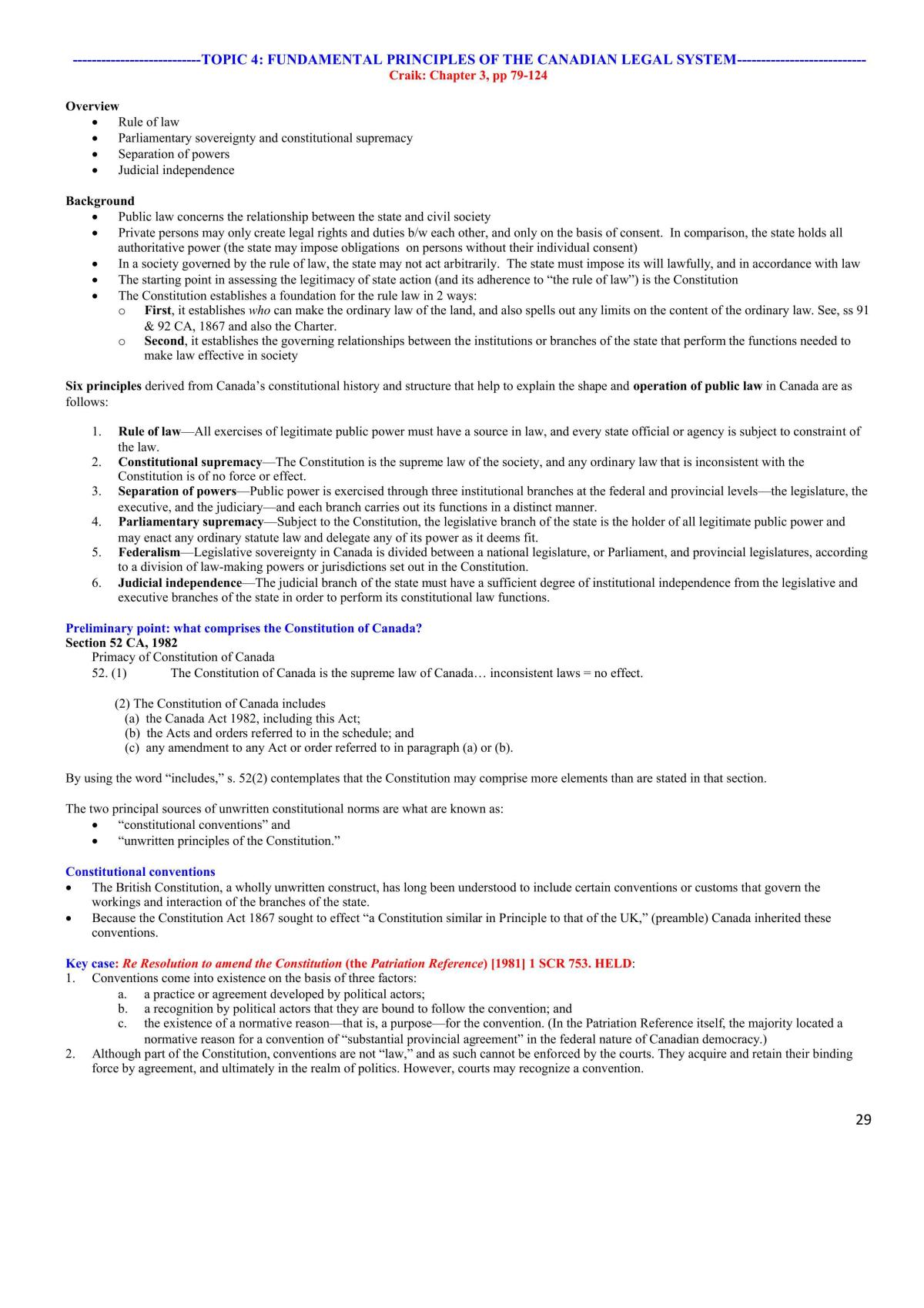 Foundations of Canadian Law Study Notes - Page 29
