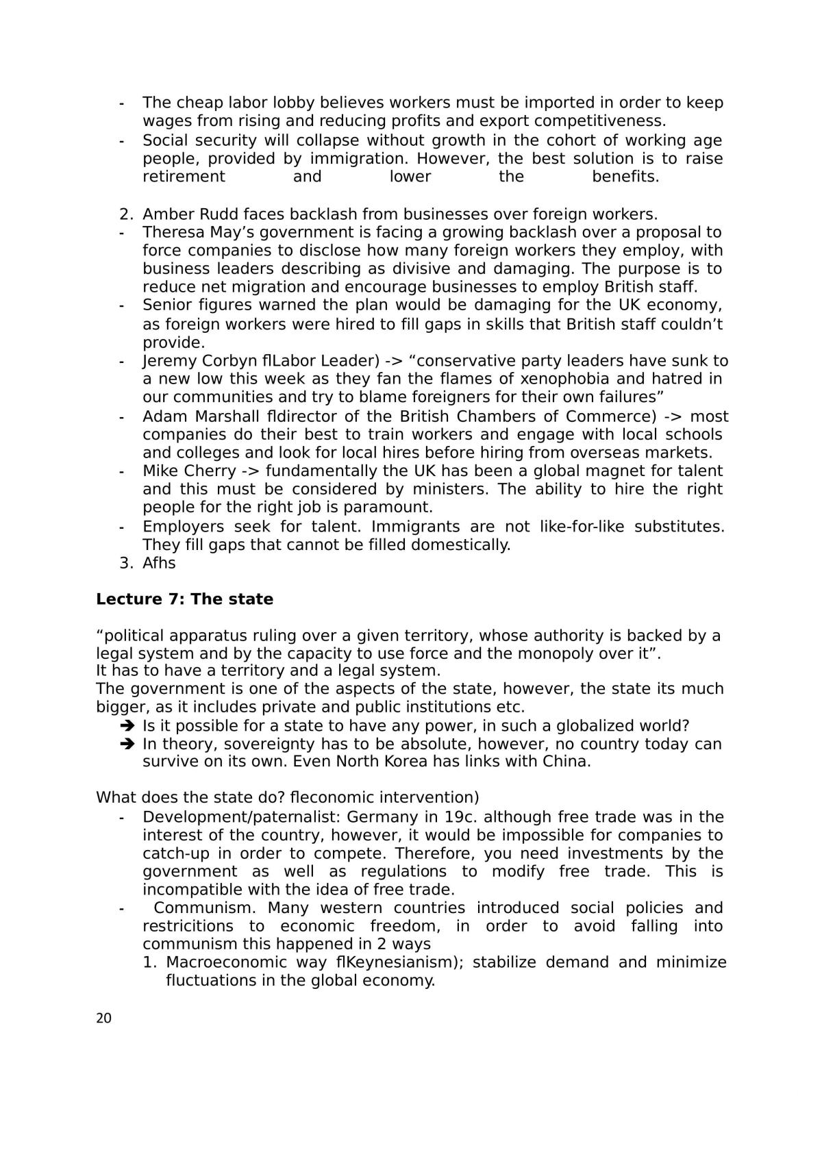 Global Environment of Business Exam Notes - Page 20